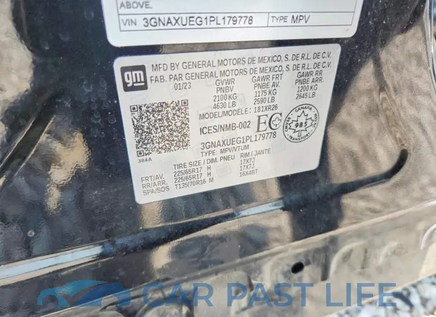 3GNAXUEG1PL179778# 14