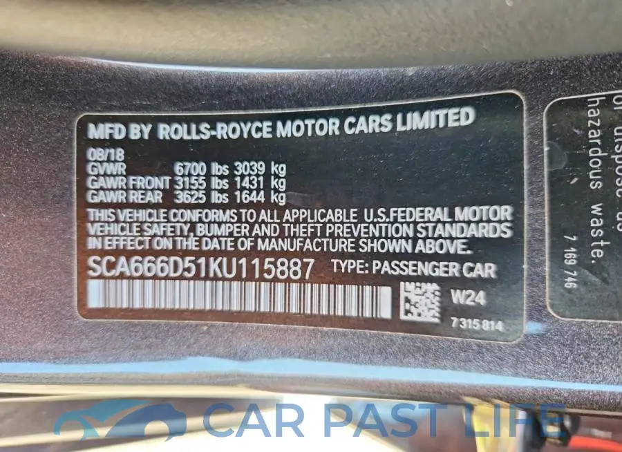 SCA666D51KU115887# 12
