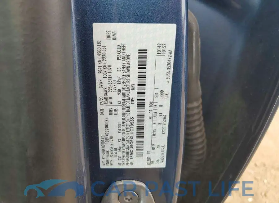 1FMCU9G6XLUC70555# 13