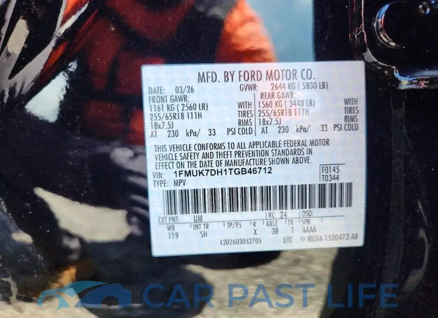 1FMUK7DH1TGB46712# 14