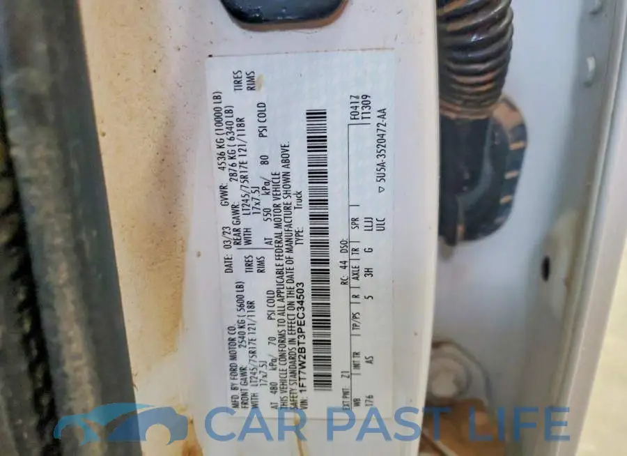 1FT7W2BT3PEC34503# 12