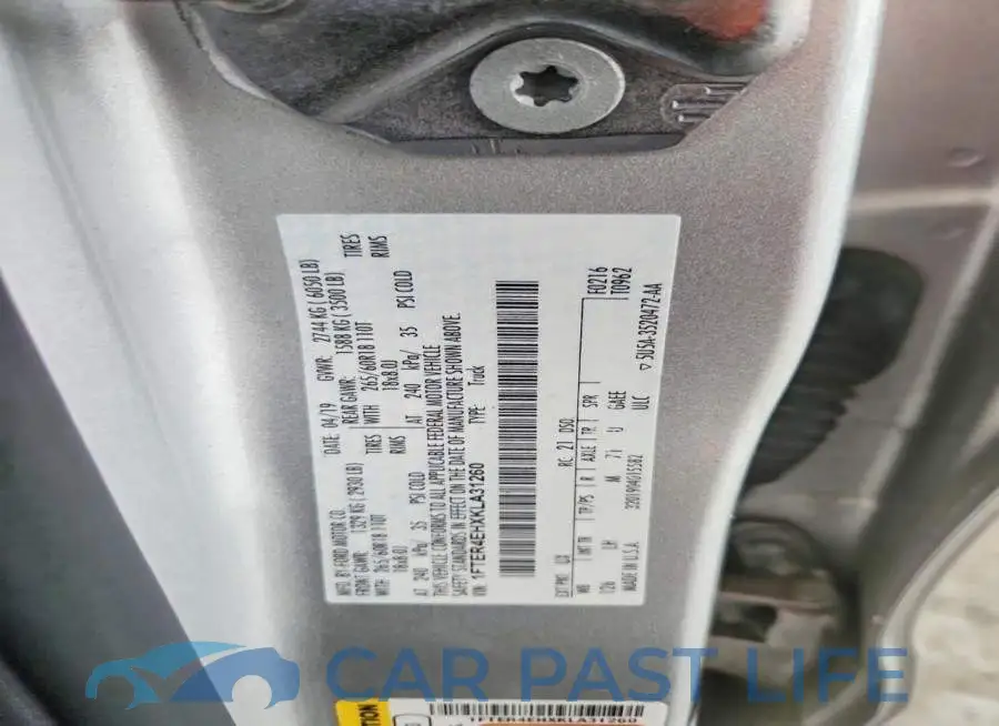 1FTER4EHXKLA31260# 12
