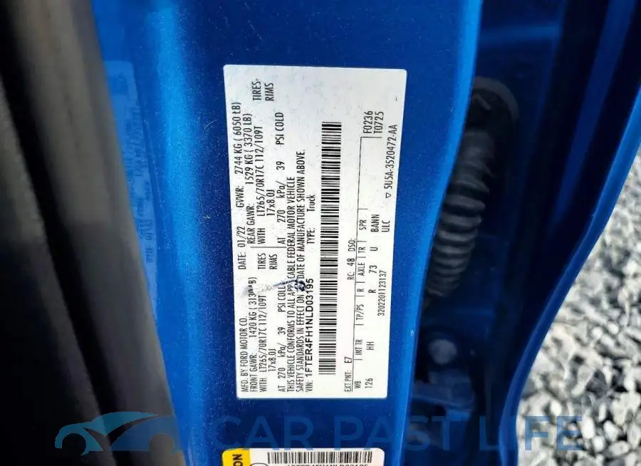 1FTER4FH1NLD03195# 12