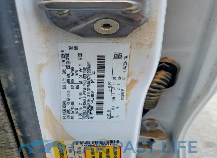 1FTER4FH5NLD41657# 12
