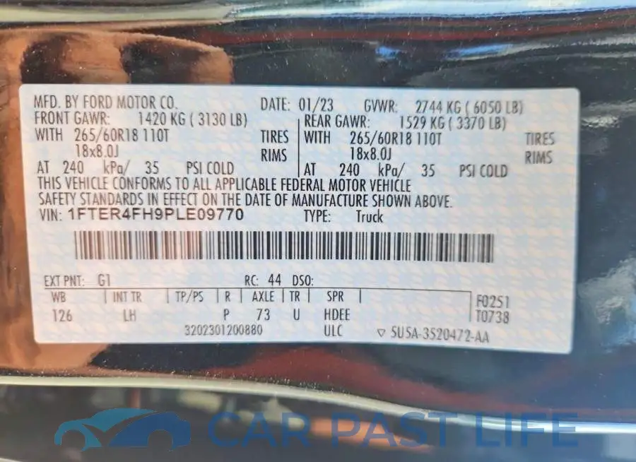 1FTER4FH9PLE09770# 12
