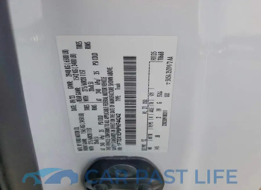 1FTEX1EP8PKF44242# 12