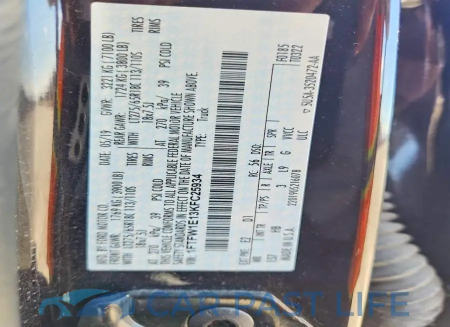 1FTFW1E13KFC25934# 13