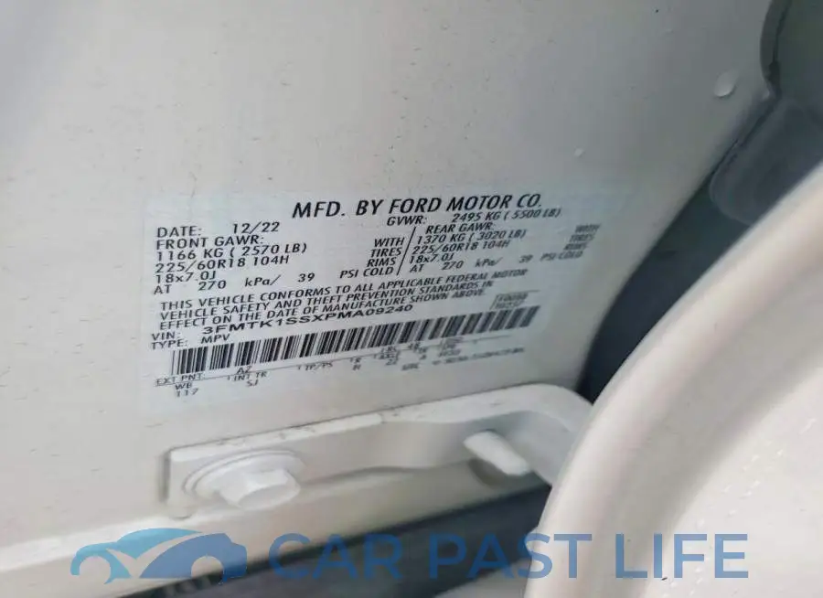 3FMTK1SSXPMA09240# 13