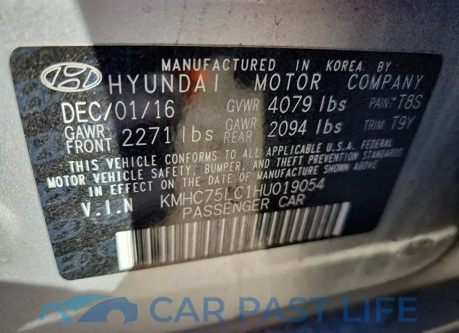 KMHC75LC1HU019054# 13