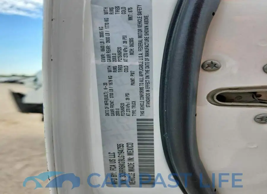 3C6RR6KG9LG194755# 12