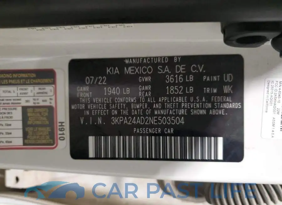 3KPA24AD2NE503504# 12