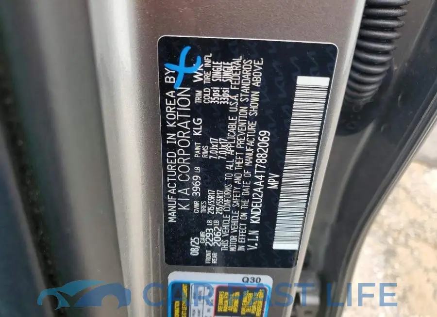 KNDEU2AA4T7882069# 14