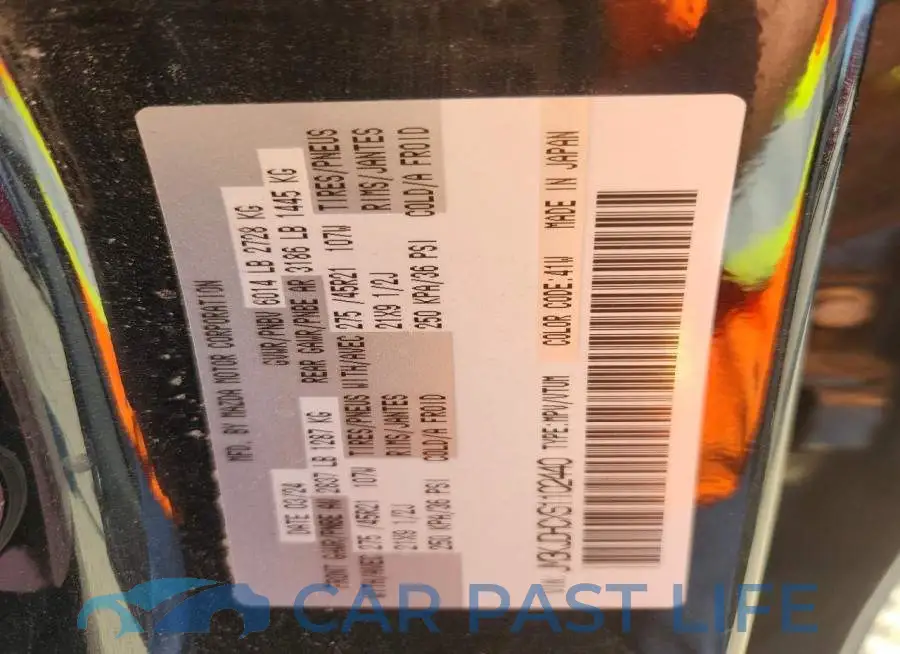 JM3KJDHCXS1102440# 13