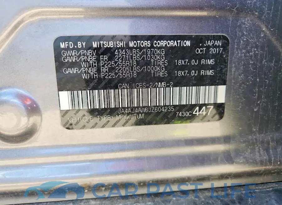 JA4AJ4AW6JZ604235# 14