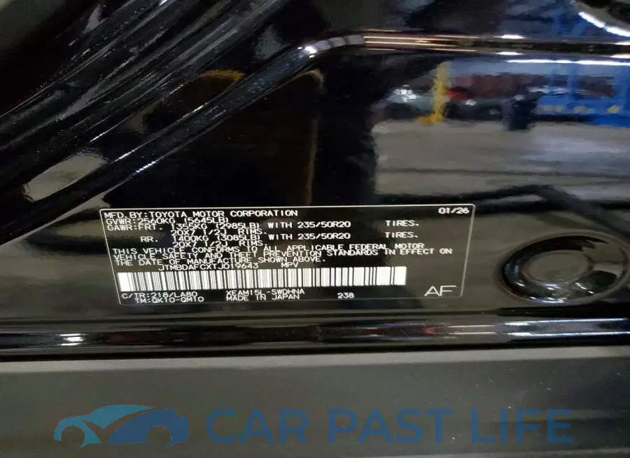 JTMBDAFCXTJ019643# 13