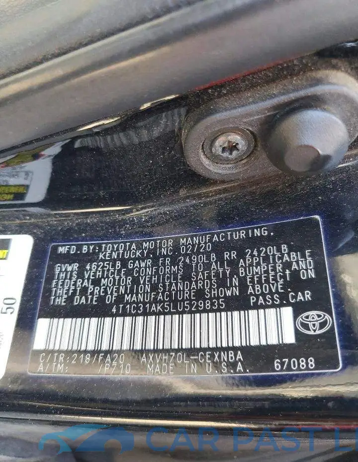4T1C31AK5LU529835# 12