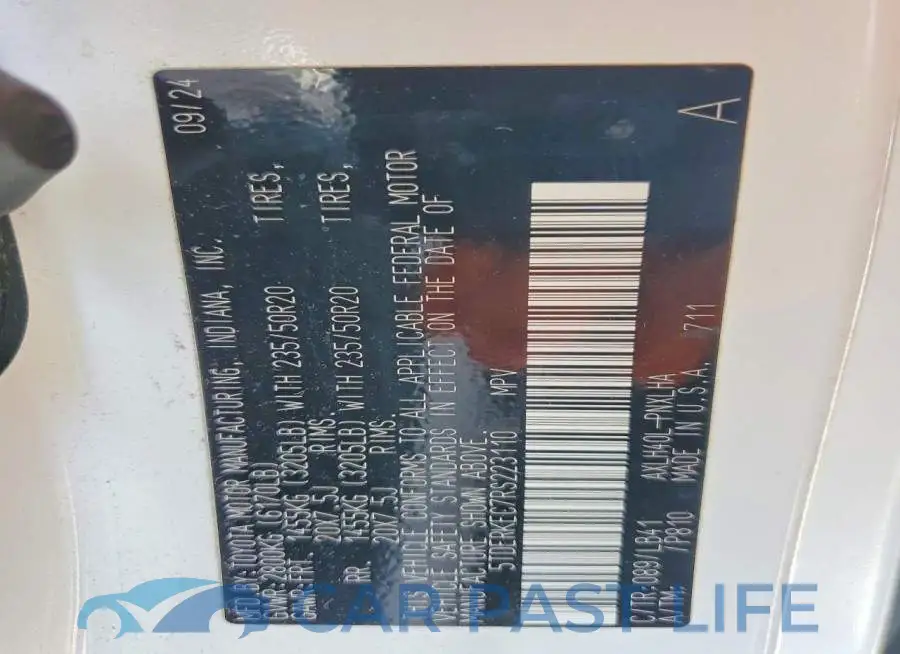 5TDERKEC7RS223110# 14