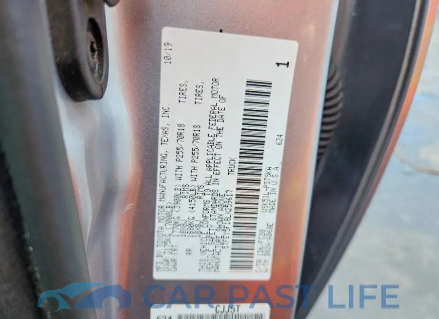 5TFEY5F18LX259617# 12