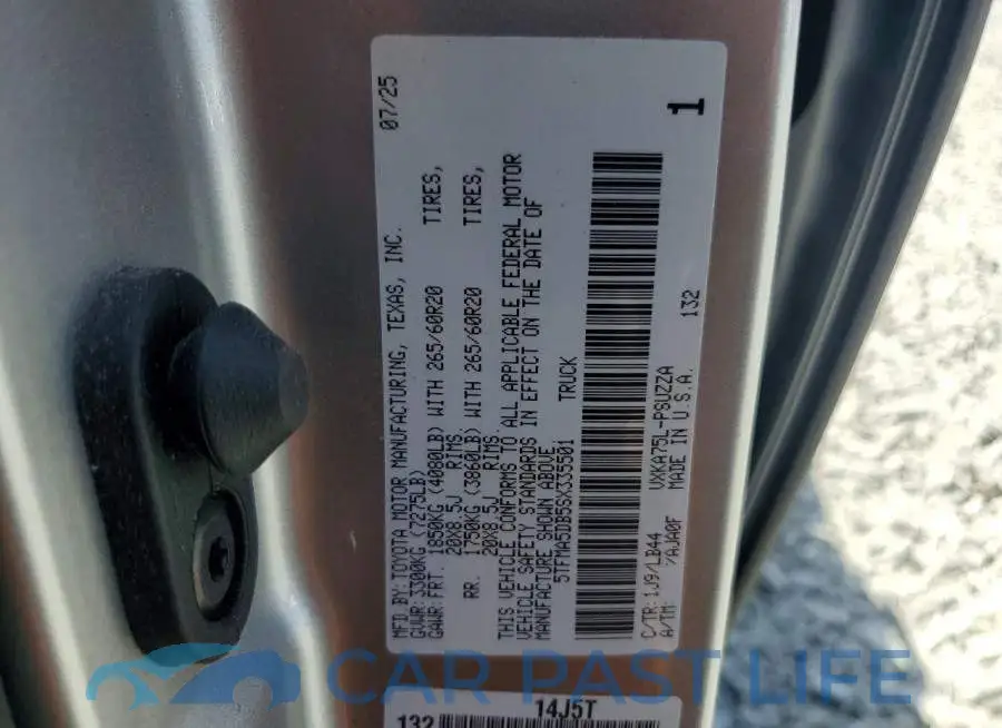5TFMA5DB5SX335501# 12