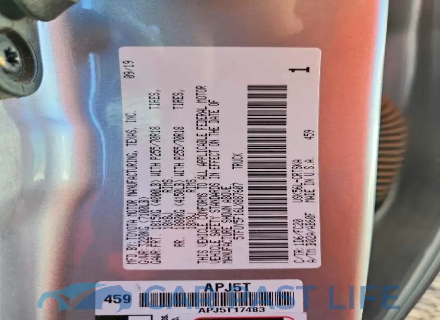 5TFUY5F16LX887607# 12