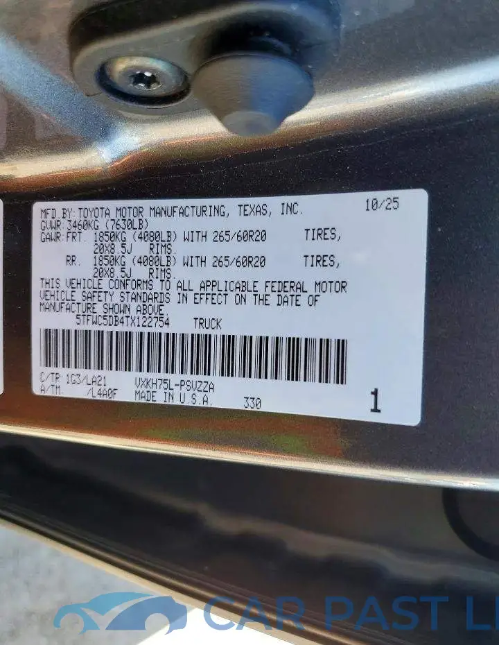 5TFWC5DB4TX122754# 12