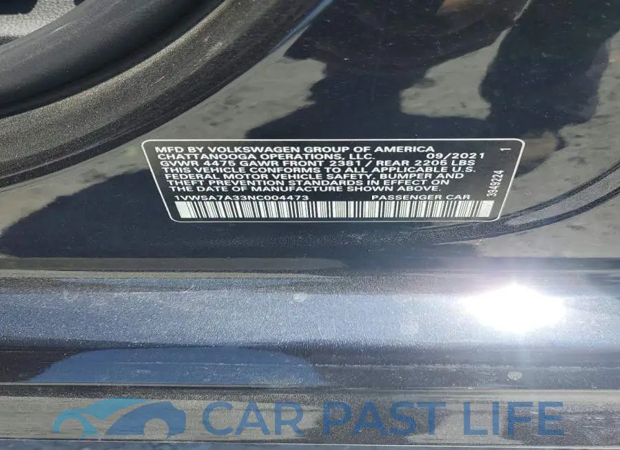 1VWSA7A33NC004473# 13