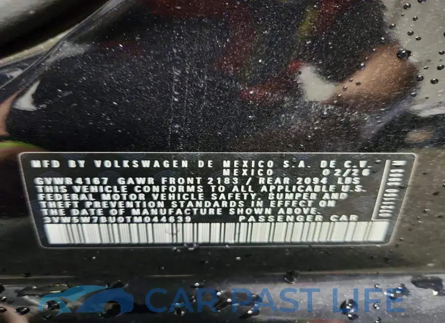 3VW5W7BU0TM044639# 12