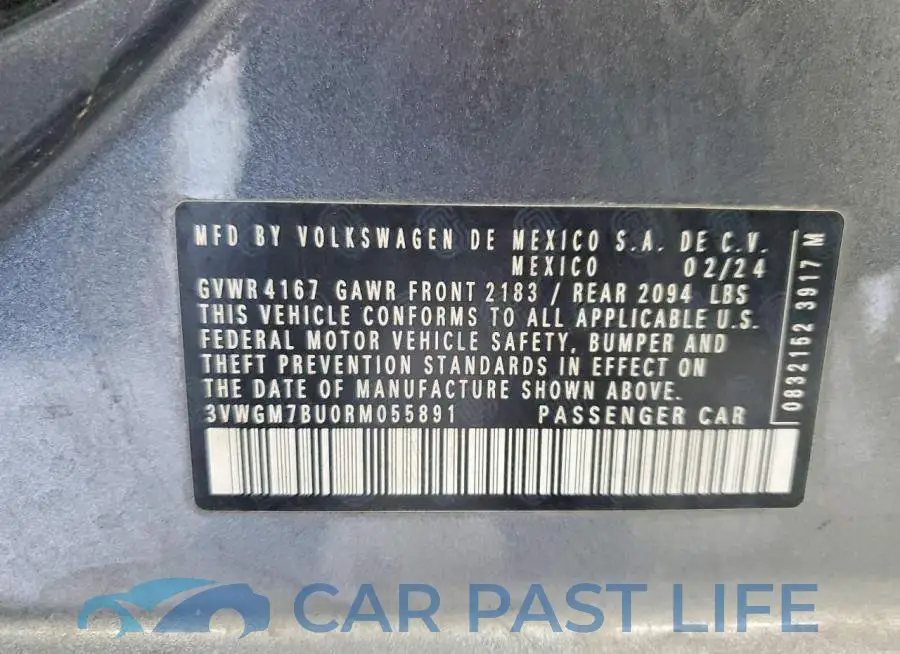 3VWGM7BU0RM055891# 12