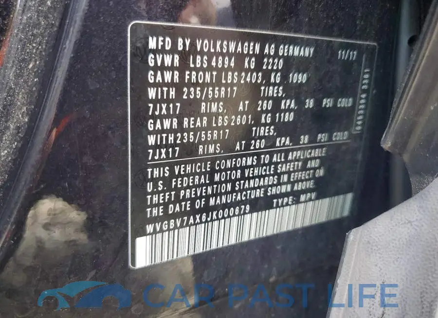 WVGBV7AX6JK000679# 13