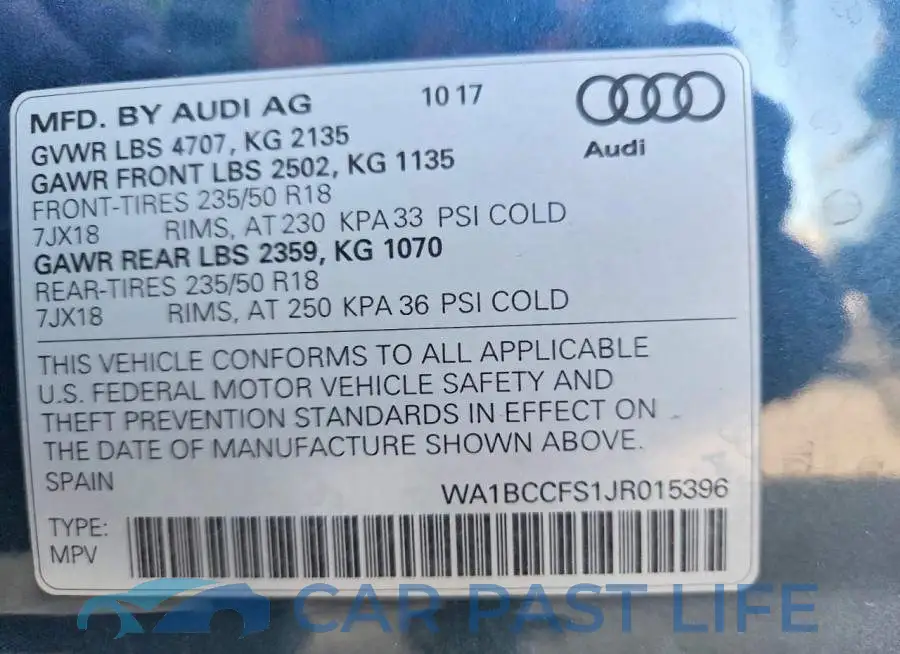WA1BCCFS1JR015396# 13