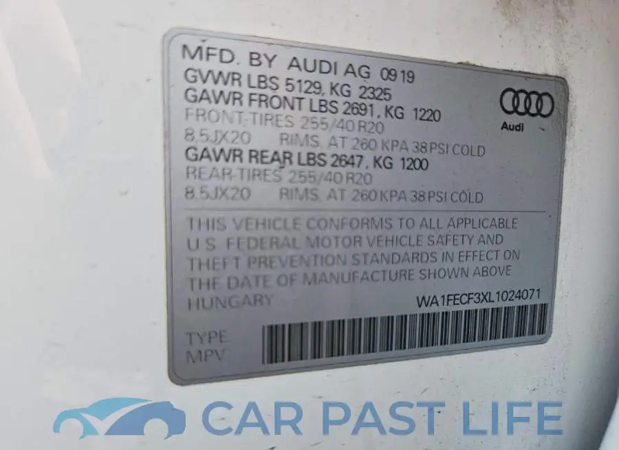 WA1FECF3XL1024071# 13