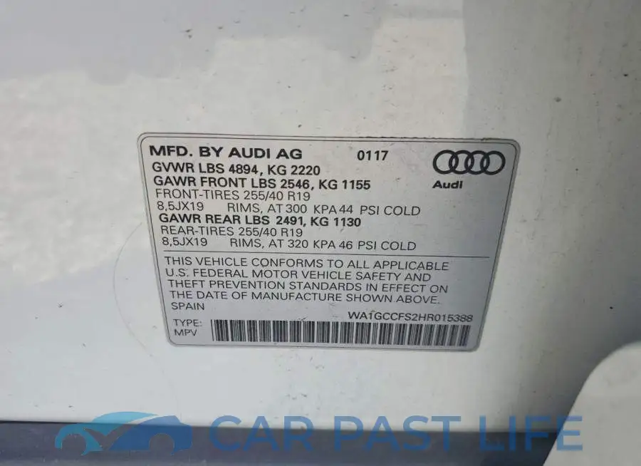WA1GCCFS2HR015388# 13