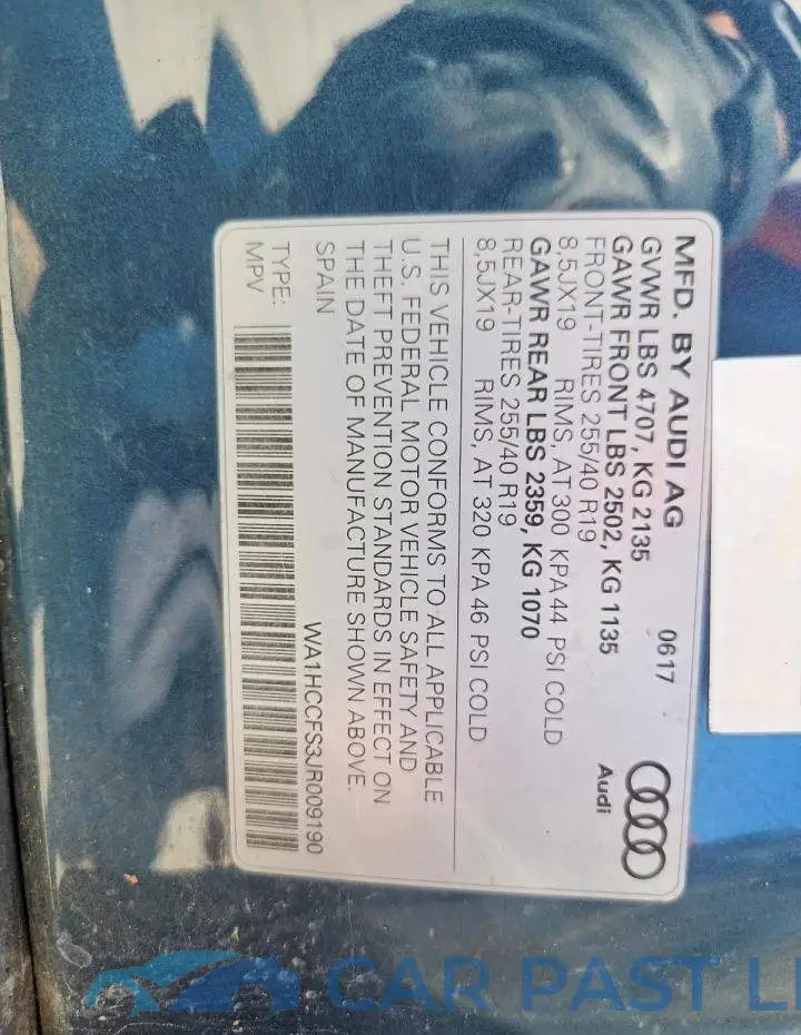 WA1HCCFS3JR009190# 14
