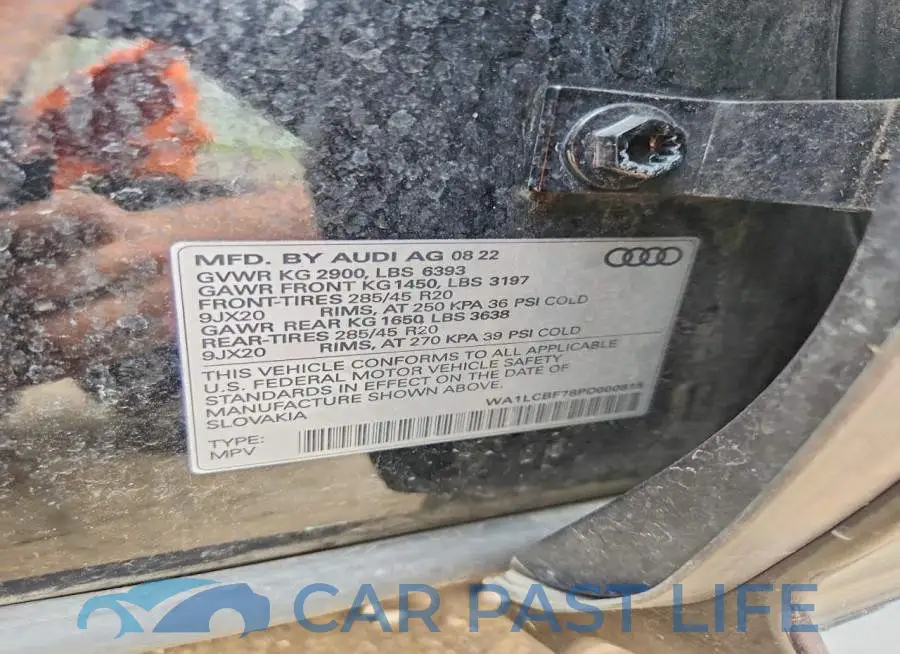 WA1LCBF78PD000815# 13