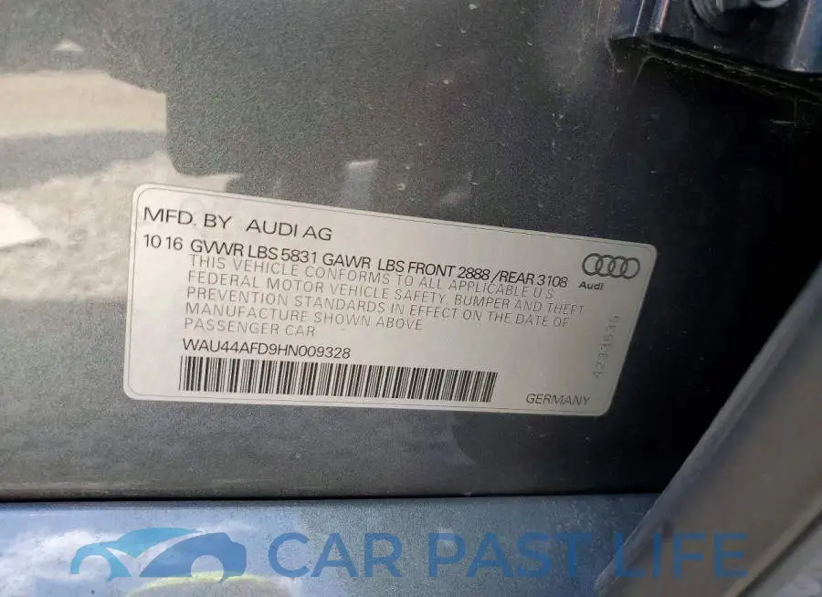WAU44AFD9HN009328# 12