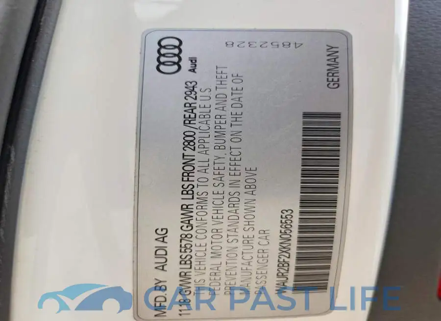 WAUR2BF2XKN056553# 12