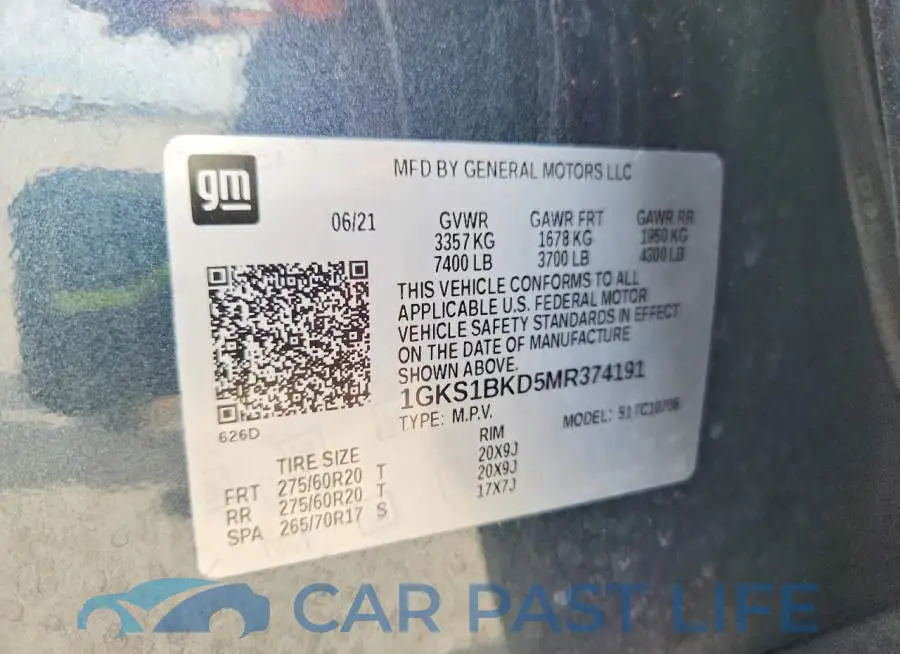 1GKS1BKD5MR374191# 14