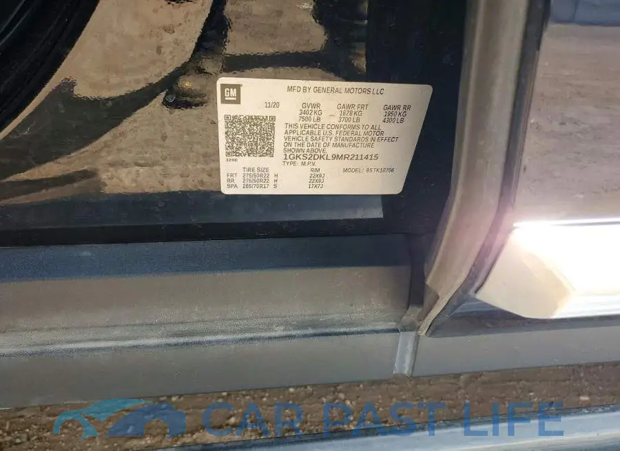 1GKS2DKL9MR211415# 13