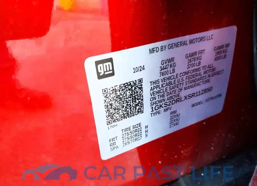 1GKS2DRLXSR112850# 13