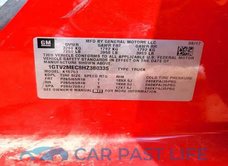 1GTV2MEC8HZ380335# 12