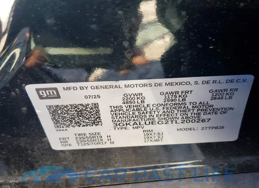 3GKALUEG2TL200267# 14