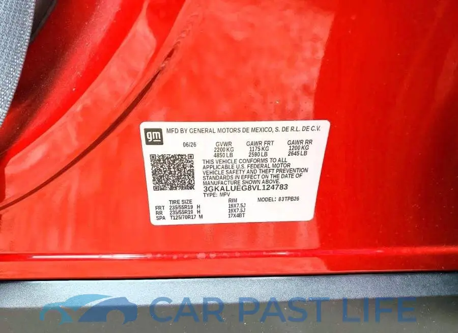 3GKALUEG8VL124783# 14