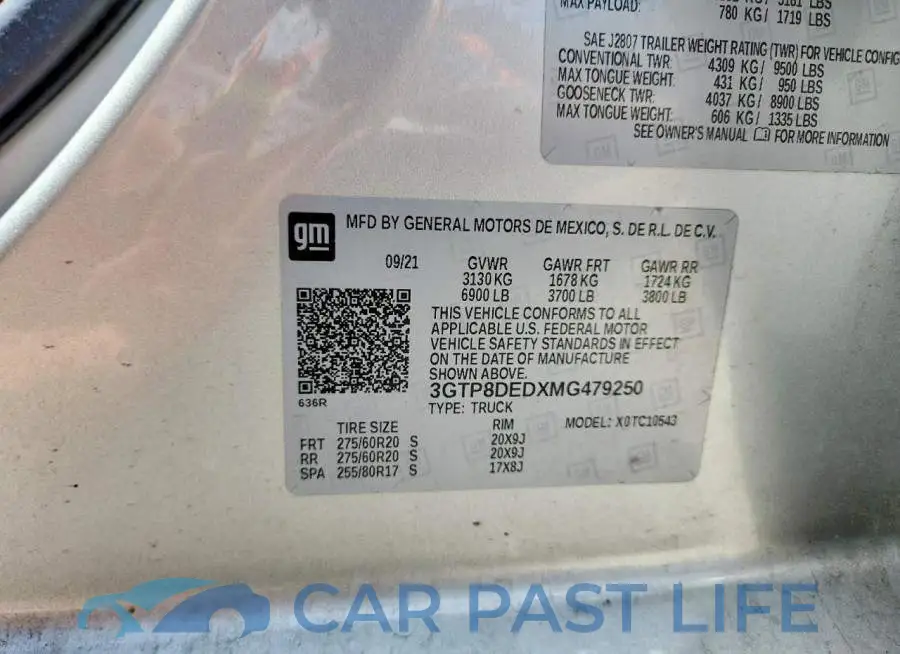 3GTP8DEDXMG479250# 12