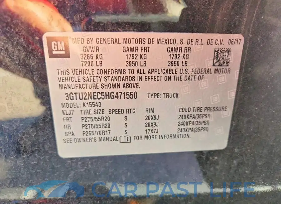 3GTU2NEC5HG471550# 12