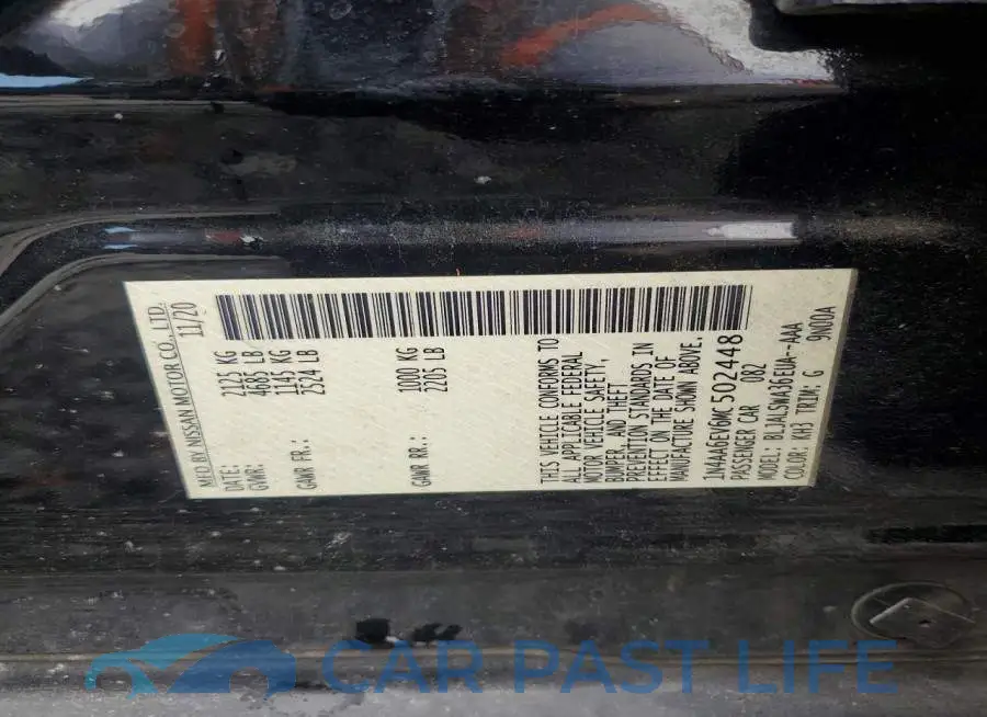 1N4AA6EV6MC502448# 12