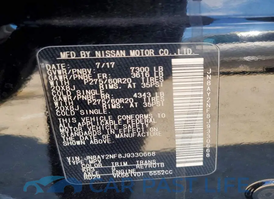 JN8AY2NF8J9330668# 13