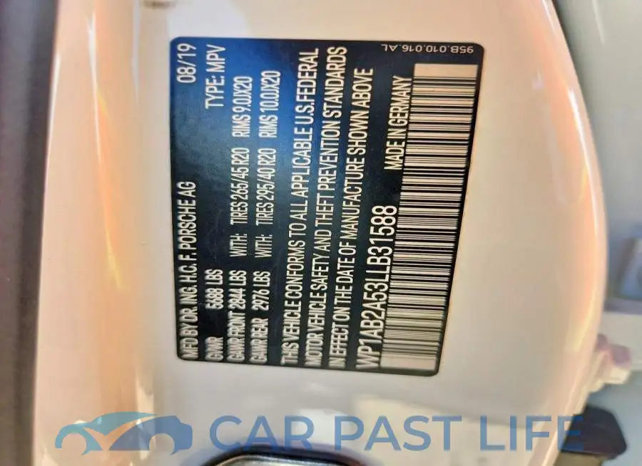 WP1AB2A53LLB31588# 13