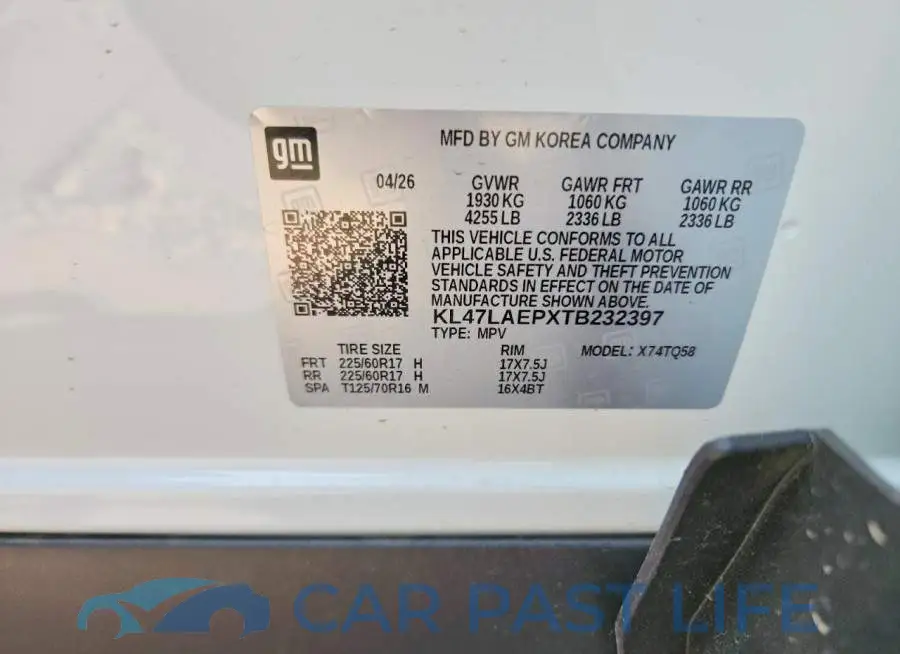 KL47LAEPXTB232397# 12