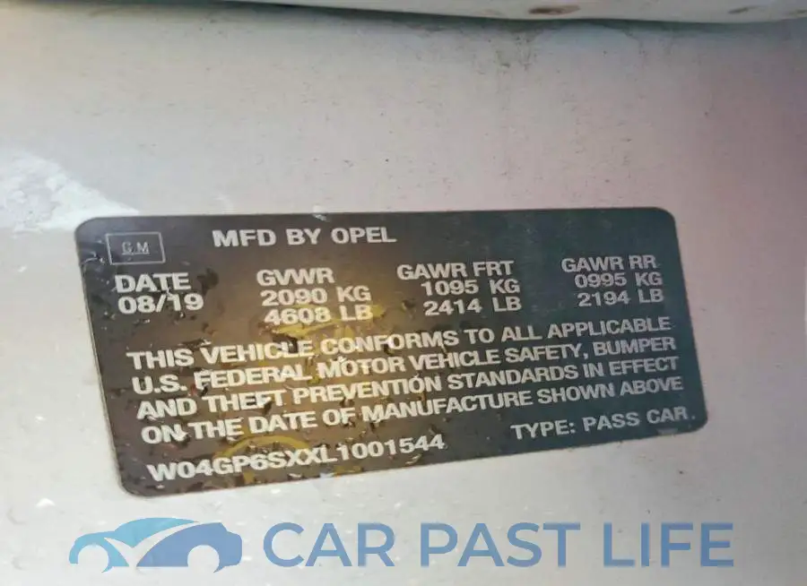 W04GP6SXXL1001544# 12