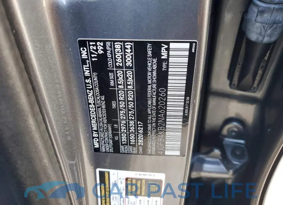 4JGFB4KB2NA620260# 13